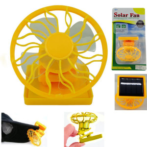 mini clip-on solar fan