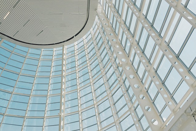 Glass hall interior